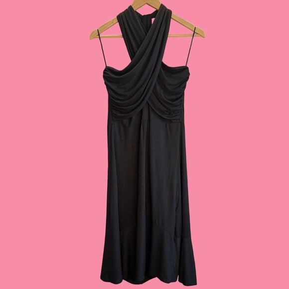 Boden SIZE 14 US Lilah Multiway Strapless Halter Summer Little Black Dress - Picture 1 of 9